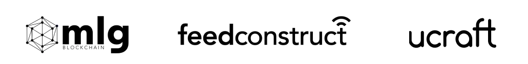 mlg, feedconstruct, ucraft company logos